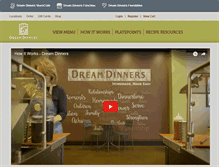 Tablet Screenshot of dreamdinners.com